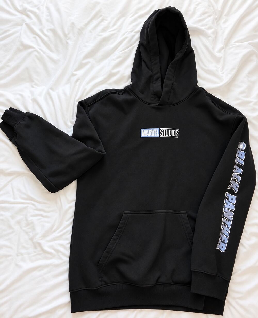 Marvel x H&M Black Panther Hoodie Men’s Small Marvel Studios Black